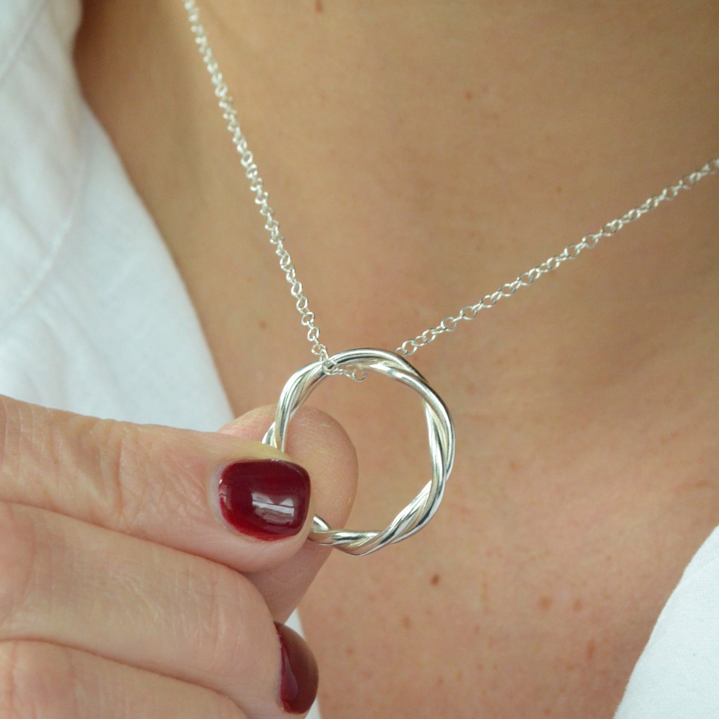 The Farthing Hoop Necklace