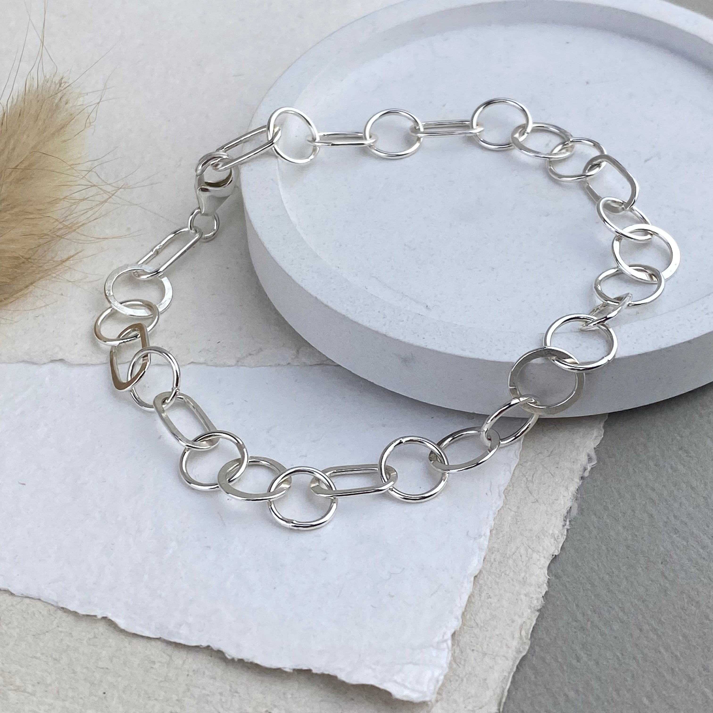 Handmade silver link bracelet – Zoe Sembi Jewellery