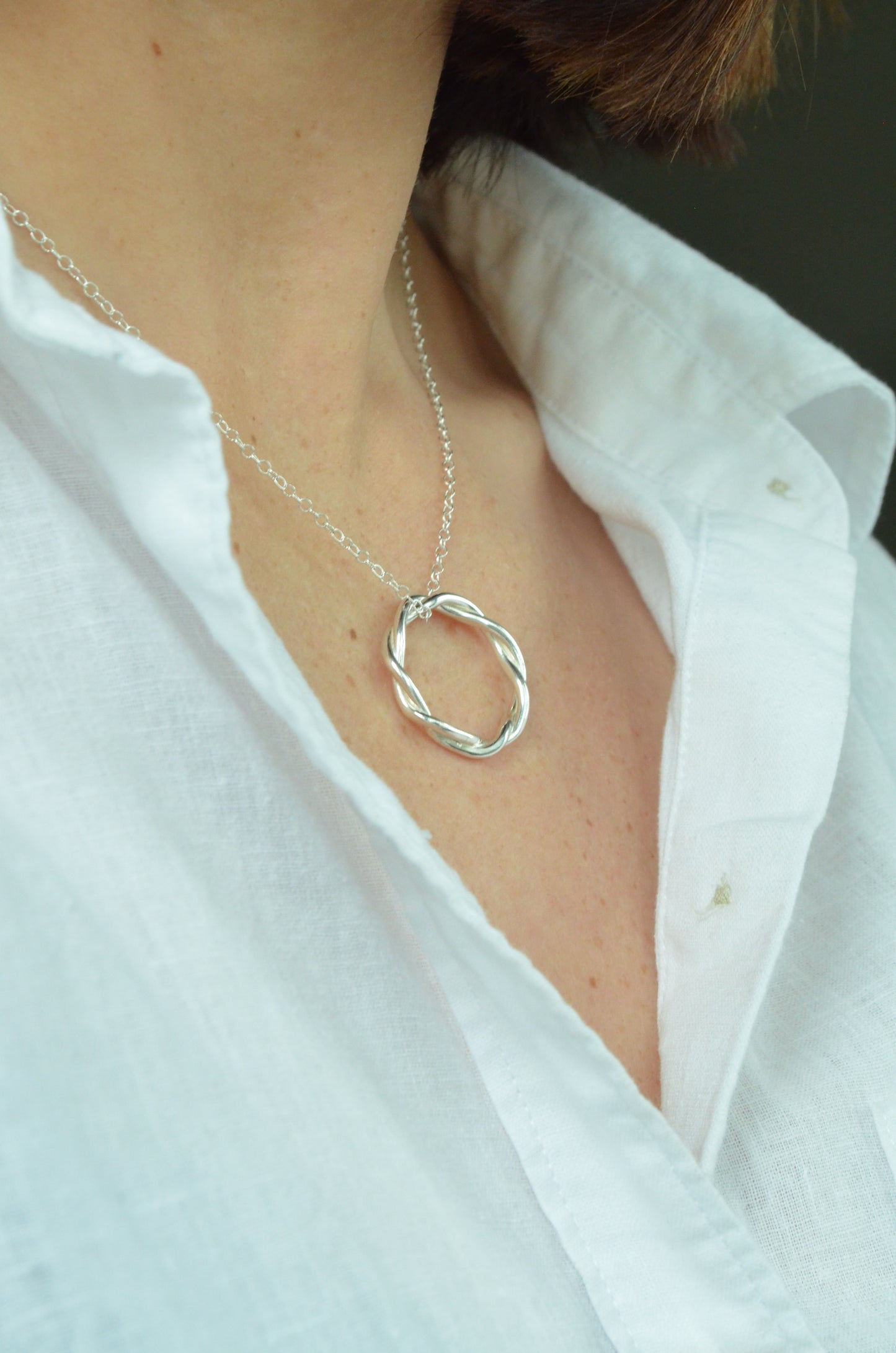 The Farthing Hoop Necklace