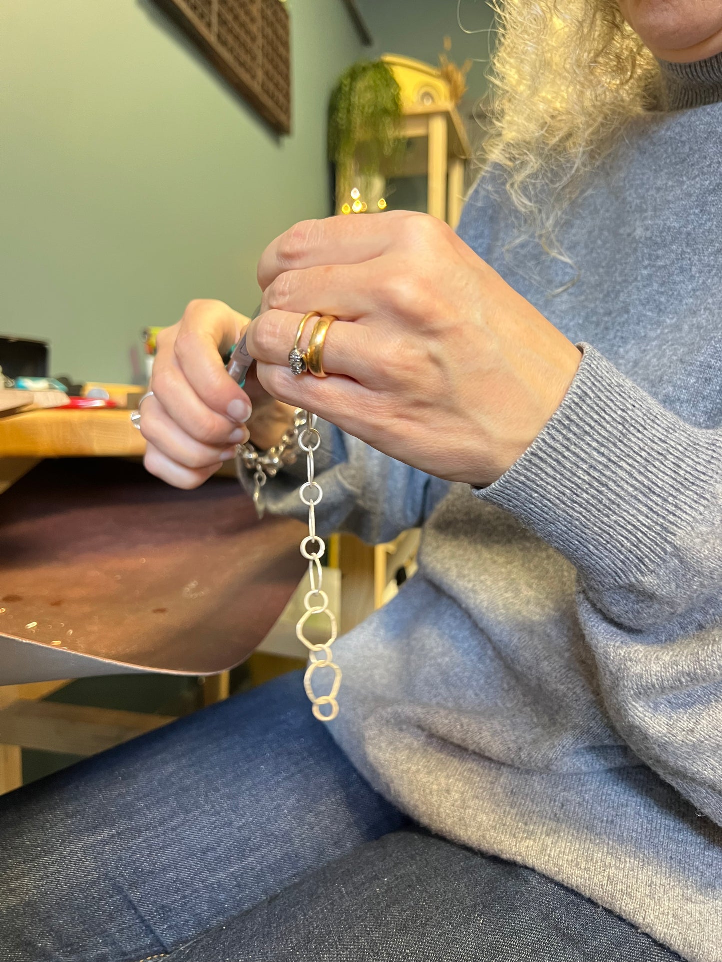 Handmade Chain Link Bracelet Workshop - Wednesday 30th April 2025 10am-2:30pm