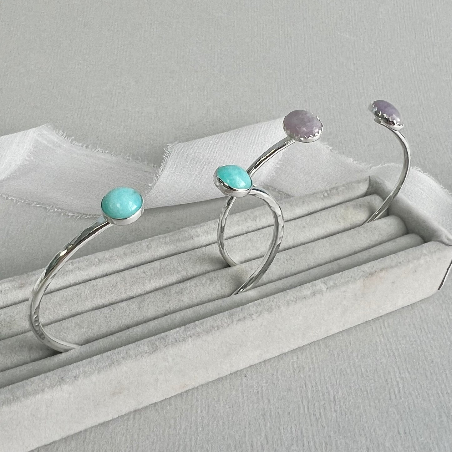 Silver Cuff Bangle with Stones Workshop - Thursday 8th May 2025 6pm-9pm