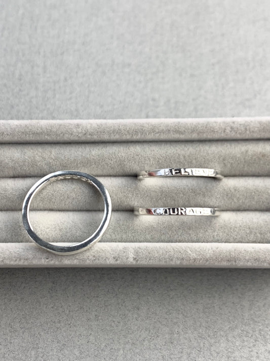 Silver Affirmation Rings Workshop - Thursday 13th February 2025 10am-2pm