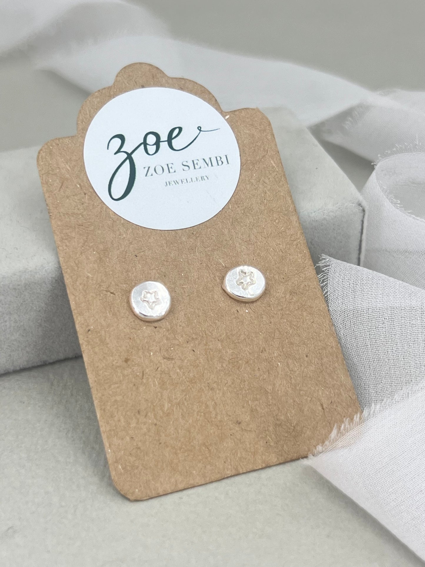 Hudson Belle/ Zoe Sembi Jewellery Evening Class and Shopping event. Sterling silver stud earrings Thursday 17th October.