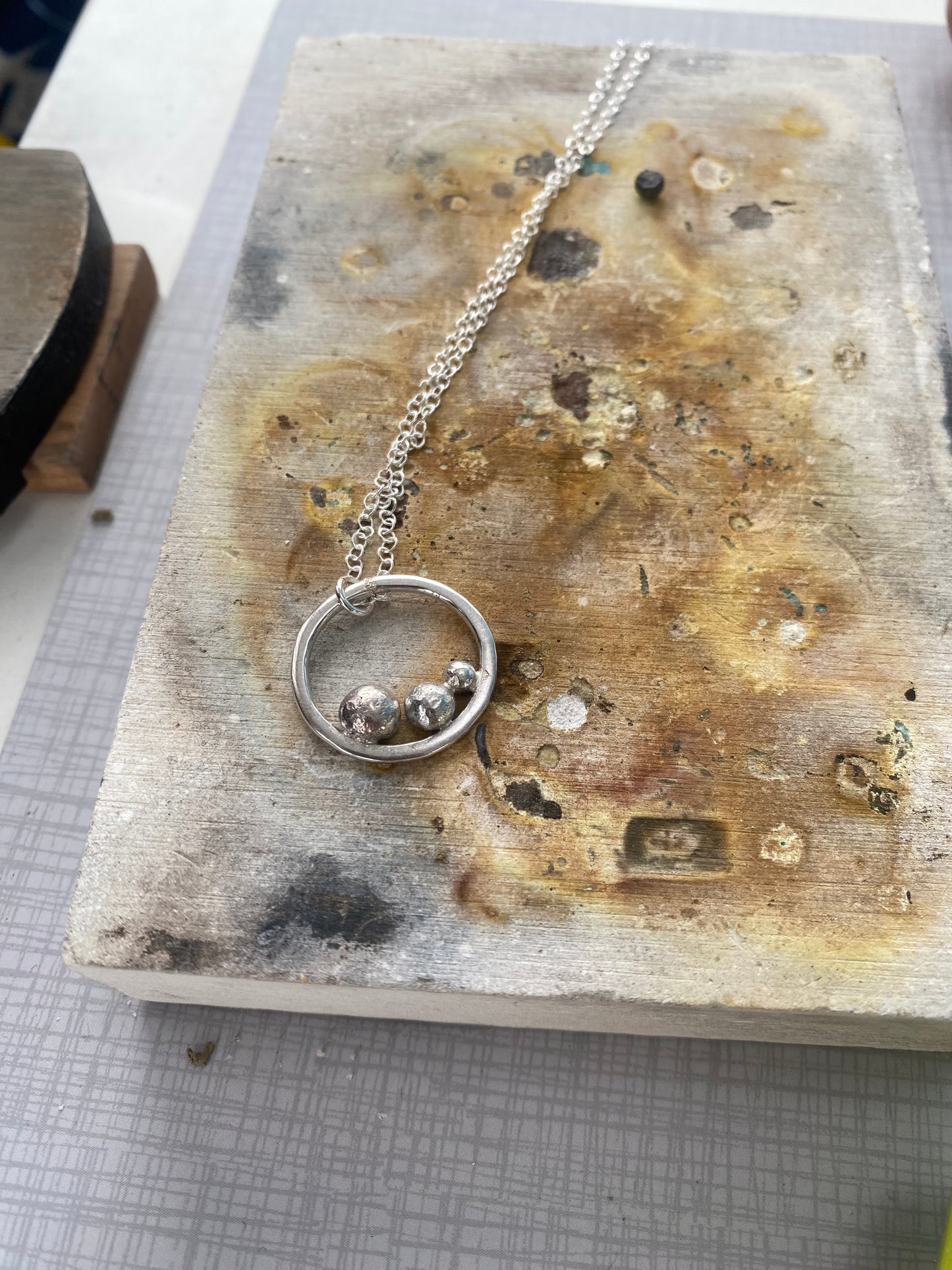 Silver Hoop Pendant Workshop - Wednesday 4th June 2025 6pm-9pm