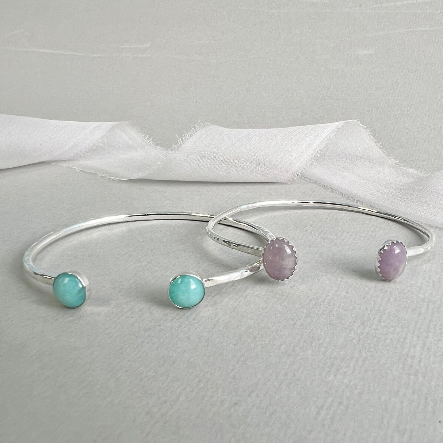 Silver Cuff Bangle with Stones - Friday 25th October 2024 10-1:30pm